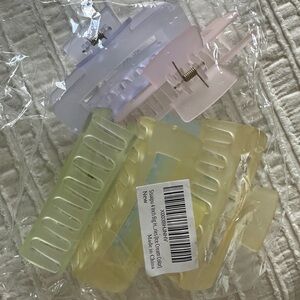 Set of Pastel Hair Clips